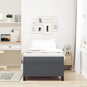 Gultas rāmis VidaXL 3337393 tumši pelēks, inženierkoksne 100 x 200 cm
