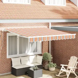 Ручной выдвижной маркиз VidaXL Paski Multicolor 300x250 см