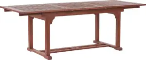 Dārza izvelkams galds Beliani TOSCANA 160/220 x 90 cm akācija tumšs koks