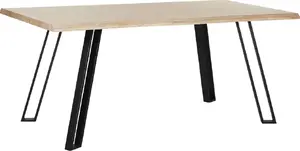 Dining table Beliani GRAHAM 180 x 90 cm light wood