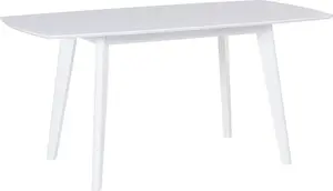 Стол обеденный Beliani SANFORD раздвижной 120/160 x 80 см белый