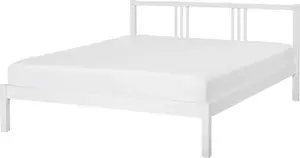 Koka gulta Beliani VANNES 140 x 200 cm balta