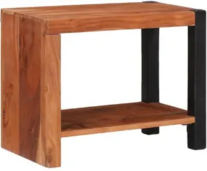 Grāmatplaukta plaukts VidaXL modelis 4104015 brūns un melns 50 x 30 x 40 cm