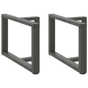 Запчасть для стола VidaXL 4013038, металлическая, антрацит, 250×430×700 мм