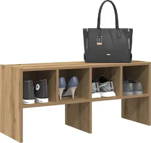 Стойка для обуви VidaXL штабелируемая дуб artisan 89,5x30x40 см