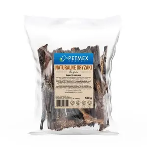 Корм для собак PETMEX Żwacz Barani 500 г - сушёный бараний рубец, однокомпонентный лакомство