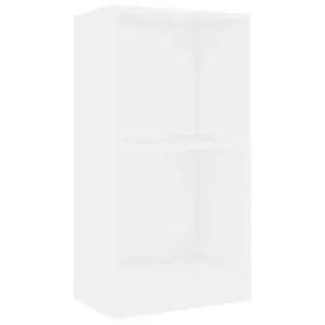 Bookcase VidaXL 800819, white wood frame and shelves, 400×240×750 mm