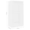 Bookcase VidaXL 800819 — white wood 400×240×750 mm Photo 6
