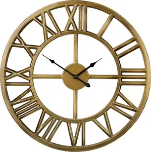 Wall clock Beliani NOTTWIL ø 61 cm, gold finish