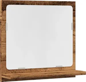 Vannas istabas skapītis ar spoguli VidaXL, atjaunota koka, 40×11×37 cm
