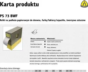 Abrasive Sponge KLINGSPOR ROLKA PS73W SOFT 115 mm Grit 240 (MPN: PA5 240*115G)