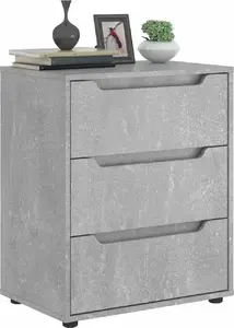Комод VidaXL VISNES бетонно-серого цвета 60×40×73 см, клееное дерево