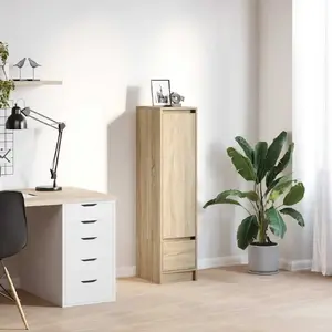 Комод VidaXL Sonoma Oak 29,5 x 34 x 119,5 см клееная древесина