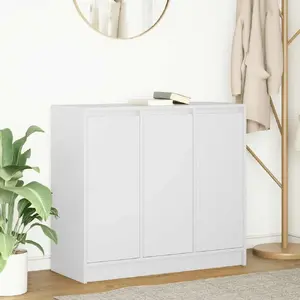 Комод VidaXL 85x34x76 см Белый Склепанный/Клееное Дерево