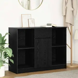 Комод VidaXL 101x35x76 см Черный дуб клееное дерево