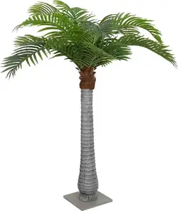 Artificial palm tree VidaXL model 4103577, 15 leaves, 200 cm, green
