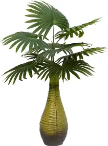 Artificial Palm Plant vidaXL 9 Leaves 65 cm Green