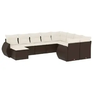 Скамья уличная VidaXL 3221862 из ротанга с закалённым стеклом 550×550×370 мм, макс. нагрузка 110 кг