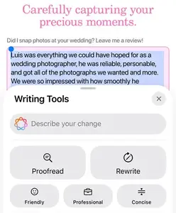 Writing Tools — polish your text instantly
