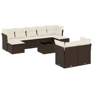 Комплект уличной мебели VidaXL 3218323 — 10 предметов для сада и отдыха