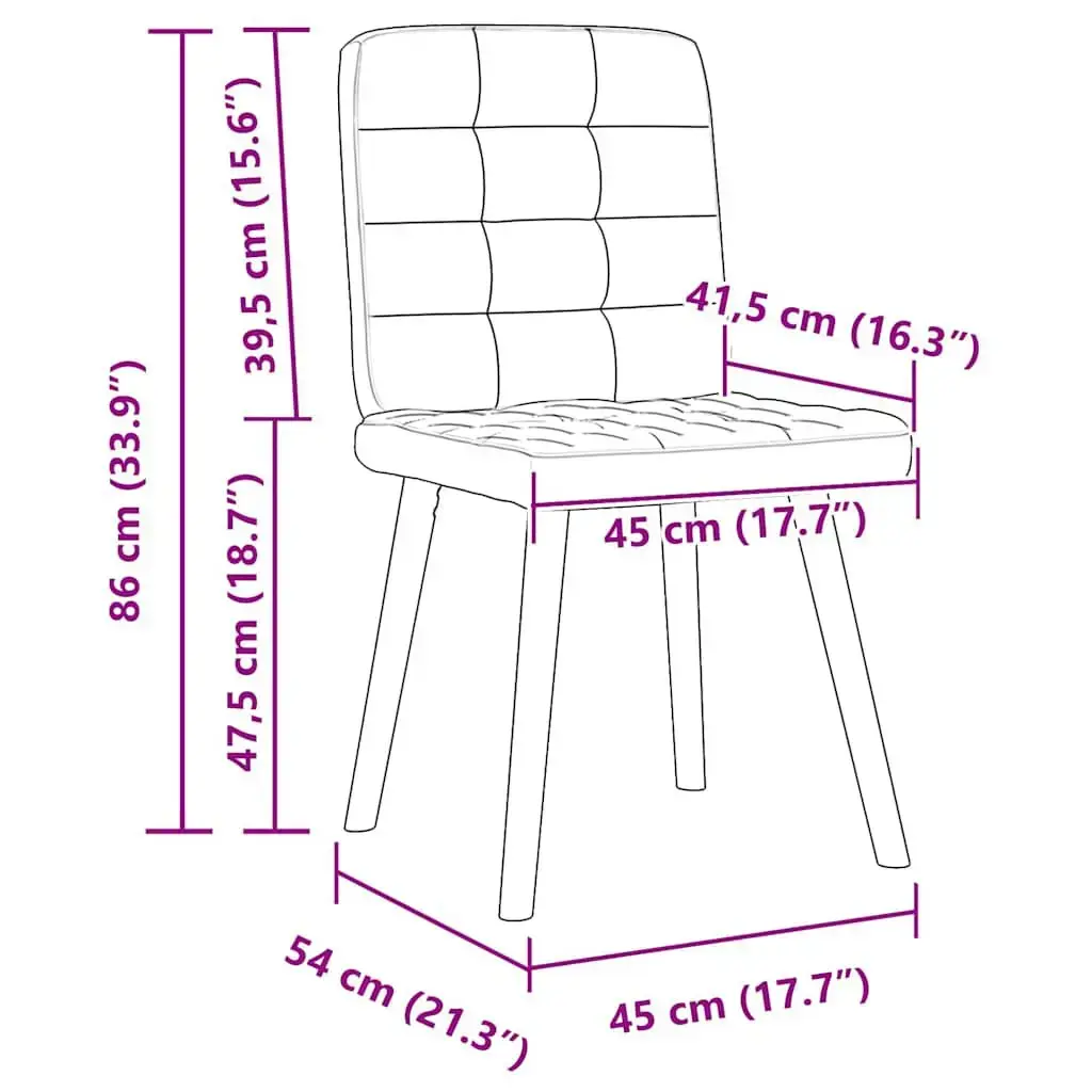 Restaurant/Dining chair VidaXL 3315191 Photo 9