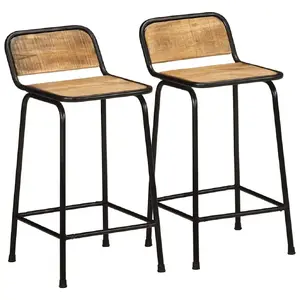 Bar stool VidaXL 4013530 — pack of 2, counter-height seating
