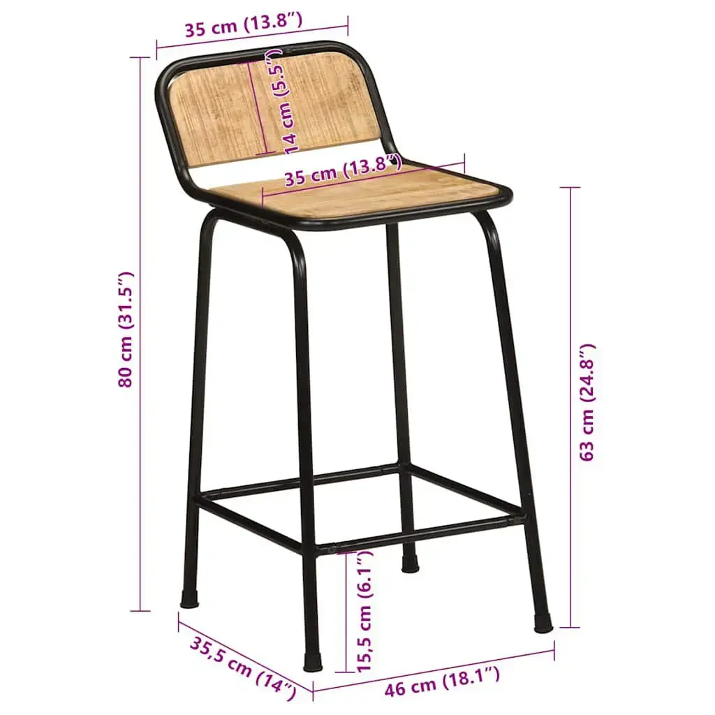 Bar stool VidaXL 4013530 Photo 9