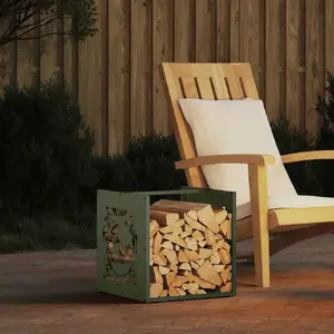 Firewood Rack VidaXL model 864252 — cold-rolled steel firewood stand