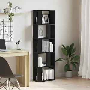 Книжный шкаф/перегородка VidaXL 45x24x159 см Черный дуб
