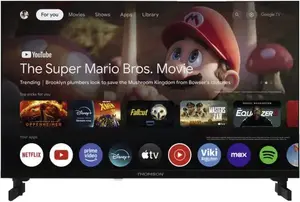 THOMSON 24HG2S15C 24" (61 cm) HD Smart TV LED, 1366×768, Google TV, Wi‑Fi, DVB-T/T2/C/S/S2, Black
