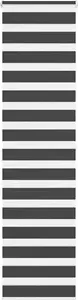 Roller zebra blind VidaXL, black fabric width 50.9 cm, polyester