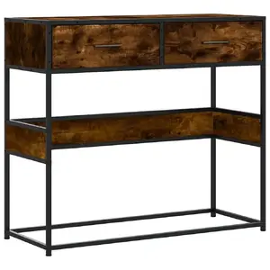 Kafijas/sonas/galda VidaXL 849176 — dūmota ozola virsma, 900×350×800 mm