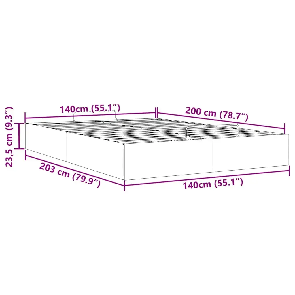 Gultas rāmis VidaXL 3310890 Photo 13