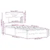 Каркас кровати VidaXL 4106935 Photo 10