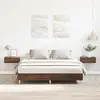 Каркас кровати VidaXL 3328723 — дуб, 143×203 см Photo 2