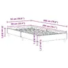 Каркас кровати VidaXL 861048 — белый 93x2,03 м Photo 9