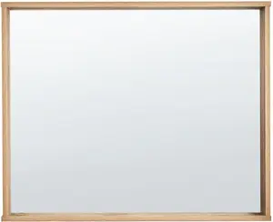 Настенное зеркало Beliani ROSELL 80×65 см, рама MDF, светло-коричневое