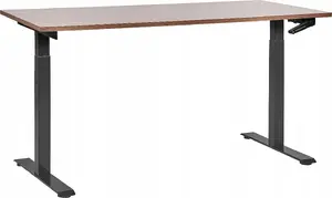 Стол Beliani Destin III коричнево-черный 160 см x 72 см