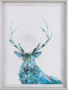 Framed wall art Beliani KAYES 30 x 40 cm blue (frame) 226600
