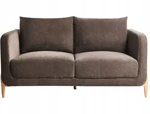 Sofa for 2 People Beliani GIMO chenille Dark Brown