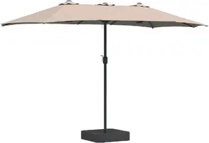 Садовый зонт VidaXL 385×209×244 см темно-серая ткань