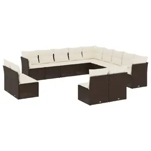 Outdoor furniture set VidaXL 3218503 — 14-piece garden seating and dining ensemble