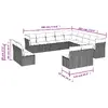 VidaXL 3218503 14-piece outdoor furniture set Photo 6