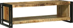 Kafijas galdiņš VidaXL 120x50x38 cm no neapstrādāta mango koka