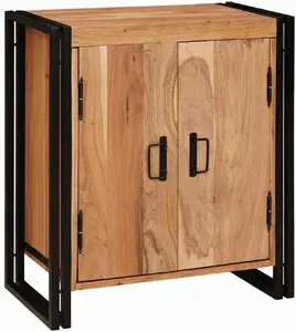 Тумбочка VidaXL модель 4102776 38×33×58 см массив акации коричневая