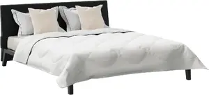 Duvet and Pillow Set VidaXL 3 pcs White 240 x 260 cm Microfiber