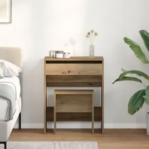Туалетный столик с зеркалом VidaXL модель 868871, инженерная древесина, цвет Artisan Oak