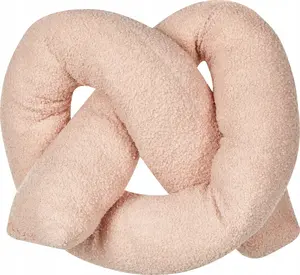 Decorative pillow Beliani GLADIOLUS 172 x 14 cm, teddy fabric, pink