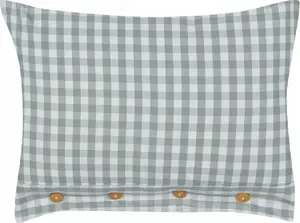 Decorative cushion Beliani TALYA check pattern 40 x 60 cm green-white