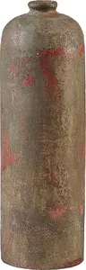 Decorative Vase Beliani UBEDA in green and copper finish
